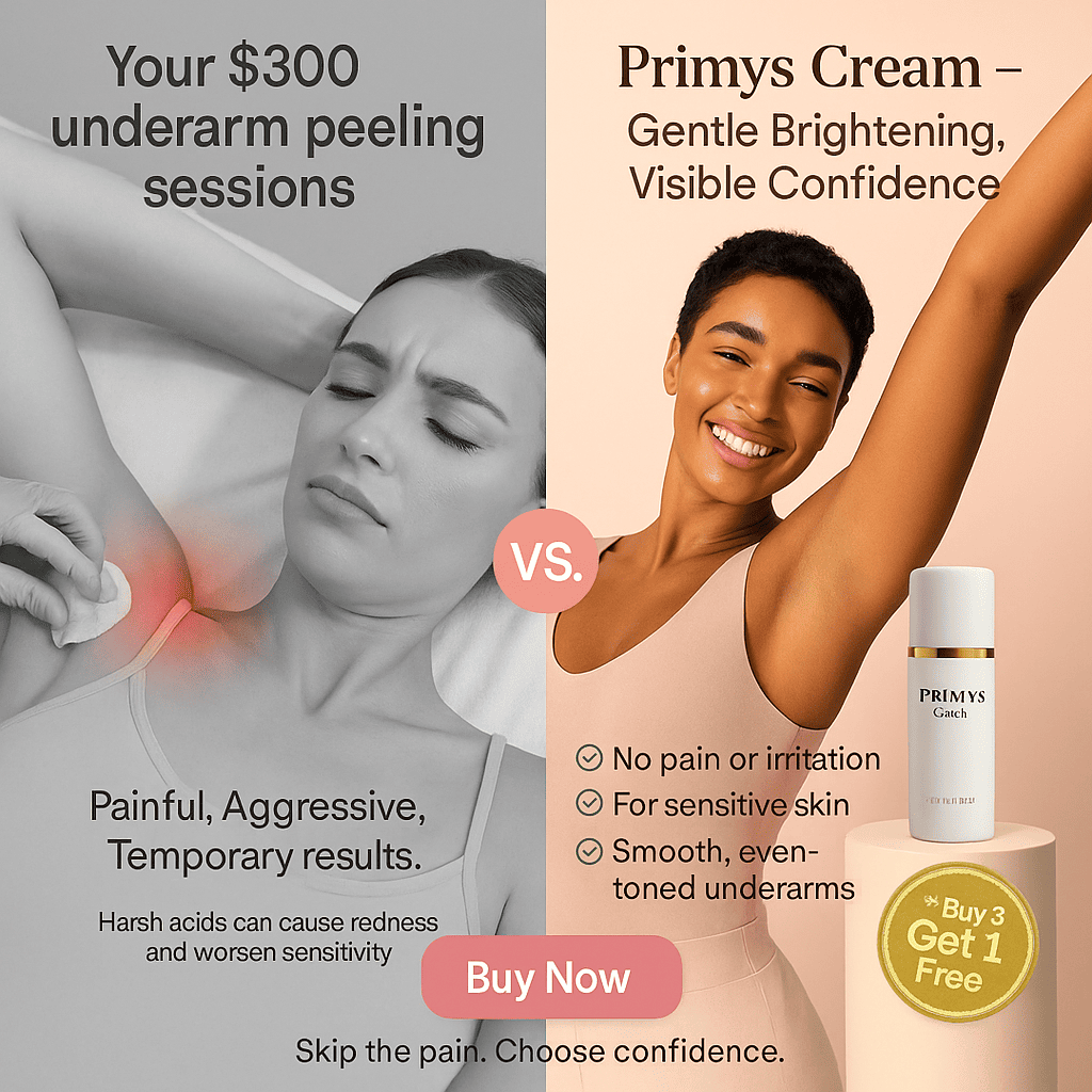 No more hiding — Primys Underarm Cream gives you smooth, even, confident skin.