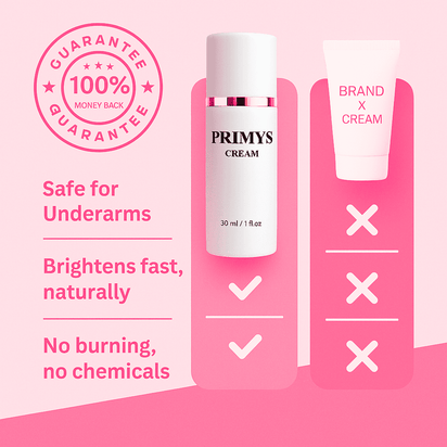 No more hiding — Primys Underarm Cream gives you smooth, even, confident skin.